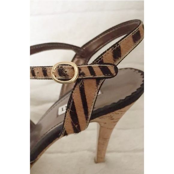 ALFANI FROST 7.5M  Pony Hair 4” Cork Stiletto - Picture 5 of 8